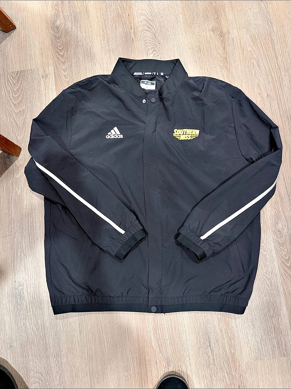 adidas Southern Mississippi Player ID 1 jacket Black & White Size XL